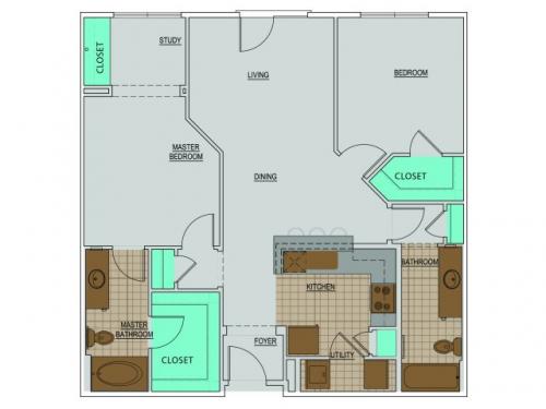 The Edge Lubbock Floor Plan Layout