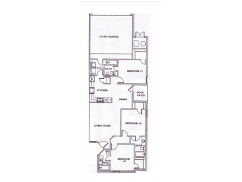 Lynnwood Townhomes Lubbock Floor Plan Layout
