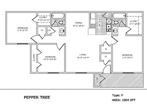 Pepper Tree College Station Floor Plan Layout