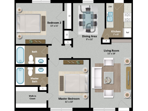 The Grand 1501 College Station Floor Plan Layout