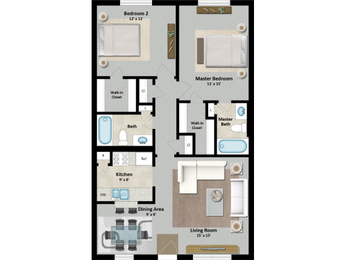 The Grand 1501 College Station Floor Plan Layout