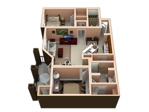 The Presidio Apartments Bryan Floor Plan Layout