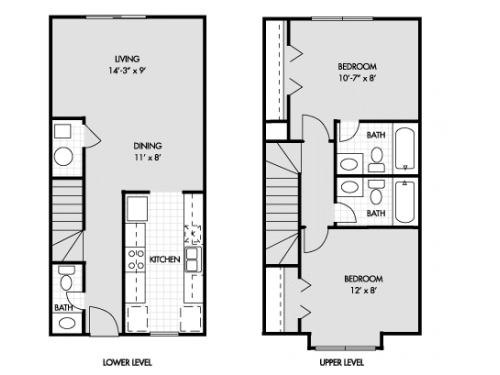 HighCrest Apartments San Marcos Floor Plan Layout