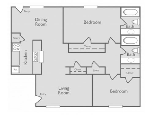 Briarwood Apartments College Station Floor Plan Layout
