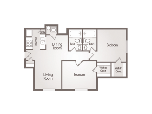 University Square College Station Floor Plan Layout