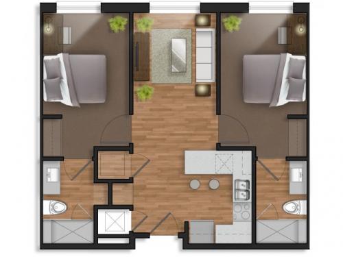 The Stack at Legacy Point College Station Floor Plan Layout