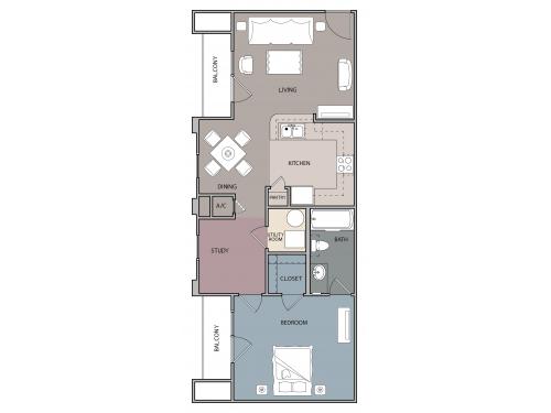Knightsgate College Station Floor Plan Layout