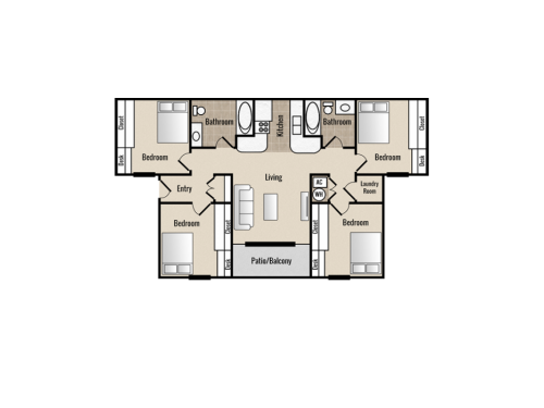 College Edge Bryan Floor Plan Layout