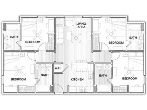 Callaway Villas College Station Floor Plan Layout