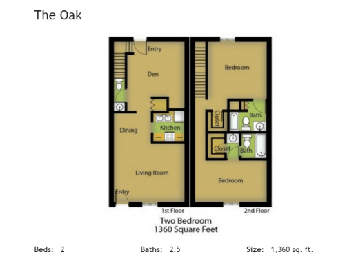 Oak Hills Village San Antonio Floor Plan Layout