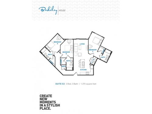 Berkeley House College Station Floor Plan Layout