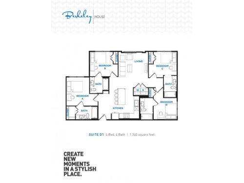 Berkeley House College Station Floor Plan Layout