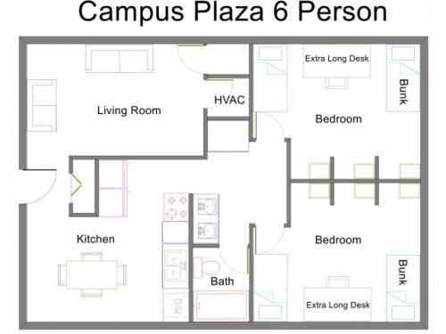 Campus Plaza Provo Floor Plan Layout