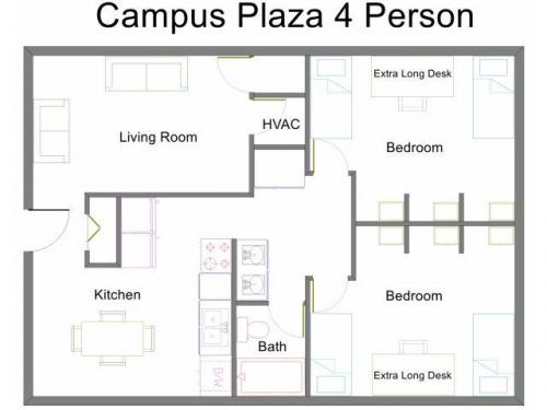 Campus Plaza Provo Floor Plan Layout