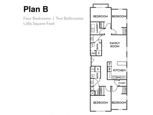 The Village at South Campus Provo Floor Plan Layout