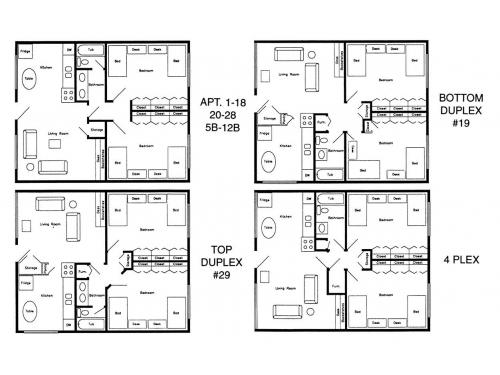 Brittany Apartments Provo Floor Plan Layout