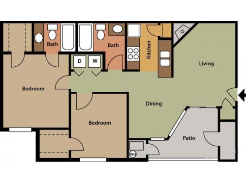 Oakhurst Apartments Orem Floor Plan Layout